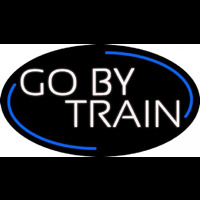 White Go By Train Neonreclame