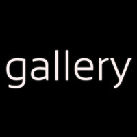 White Letters Gallery Neonreclame