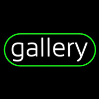 White Letters Gallery With Border Neonreclame