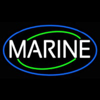 White Marine Neonreclame