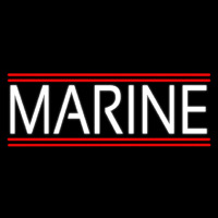 White Marine Neonreclame