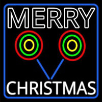White Merry Christmas With Candy Stick Neonreclame