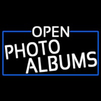 White Open Photo Albums With Blue Border Neonreclame