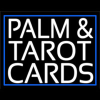 White Palm And Tarot Cards Block Neonreclame