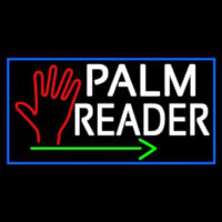 White Palm Reader With Green Arrow Neonreclame