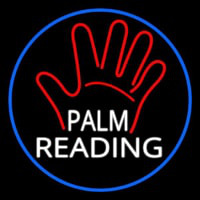 White Palm Reading Border Neonreclame