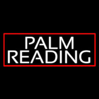 White Palm Reading Red Border Neonreclame