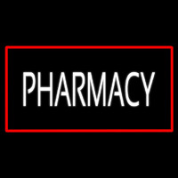 White Pharmacy Red Border Neonreclame