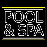 White Pool And Spa Neonreclame