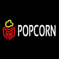 White Popcorn Neonreclame