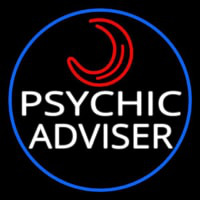 White Psychic Advisor With Logo Neonreclame