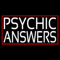 White Psychic Answers Neonreclame