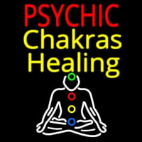 White Psychic Chakras Healing Neonreclame
