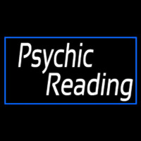 White Psychic Reading With Border Neonreclame