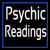 White Psychic Readings With Border Neonreclame