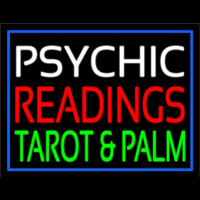 White Psychic Red Readings Green Tarot And Palm Neonreclame