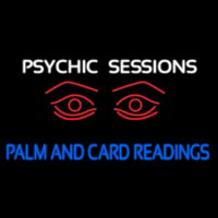 White Psychic Sessions With Red Eye Neonreclame