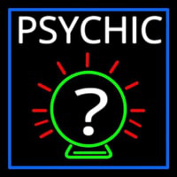White Psychic With Border Neonreclame