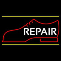 White Repair Shoe Logo Neonreclame