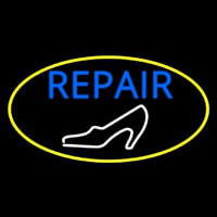 White Sandal Blue Repair Neonreclame