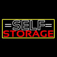 White Self Storage Block With Border Neonreclame