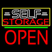 White Self Storage Block With Open 1 Neonreclame