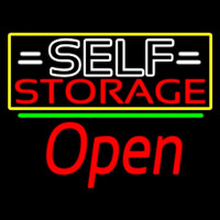 White Self Storage Block With Open 2 Neonreclame