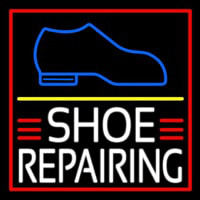 White Shoe Repairing Neonreclame
