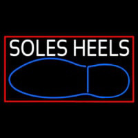 White Soles Heels Neonreclame