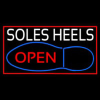 White Soles Heels Open Neonreclame