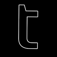 White T Neonreclame