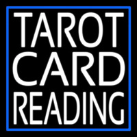 White Tarot Card Reading Neonreclame