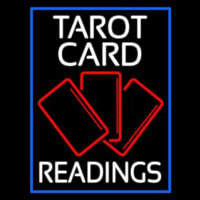White Tarot Cards Readings Neonreclame