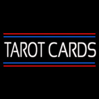 White Tarot Cards With Line Neonreclame