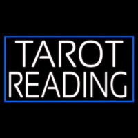 White Tarot Reading Neonreclame