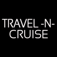 White Travel N Cruise Neonreclame