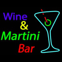 Wine and Martini Bar Real Neon Glass Tube Neonreclame