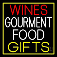 Wines Food Yellow Gifts Neonreclame