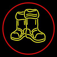 Winter Boots With Red Border Neonreclame