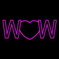 Wow With Heart Neonreclame
