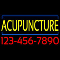 Yellow Acupuncture With Phone Number Neonreclame