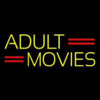 Yellow Adult Movies Neonreclame