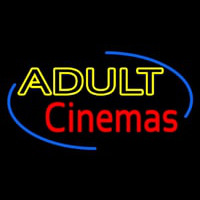 Yellow Adult Red Cinemas Neonreclame