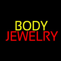 Yellow And Red Body Jewelry Neonreclame