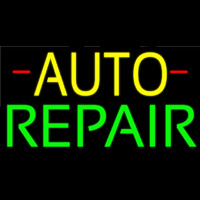 Yellow Auto Green Repair Block Neonreclame