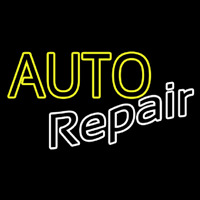 Yellow Auto White Repair Neonreclame