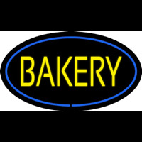 Yellow Bakery Oval Blue Neonreclame