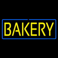 Yellow Bakery With Blue Border Neonreclame