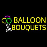 Yellow Balloon Bouquets Neonreclame