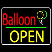 Yellow Block Open Balloon Neonreclame